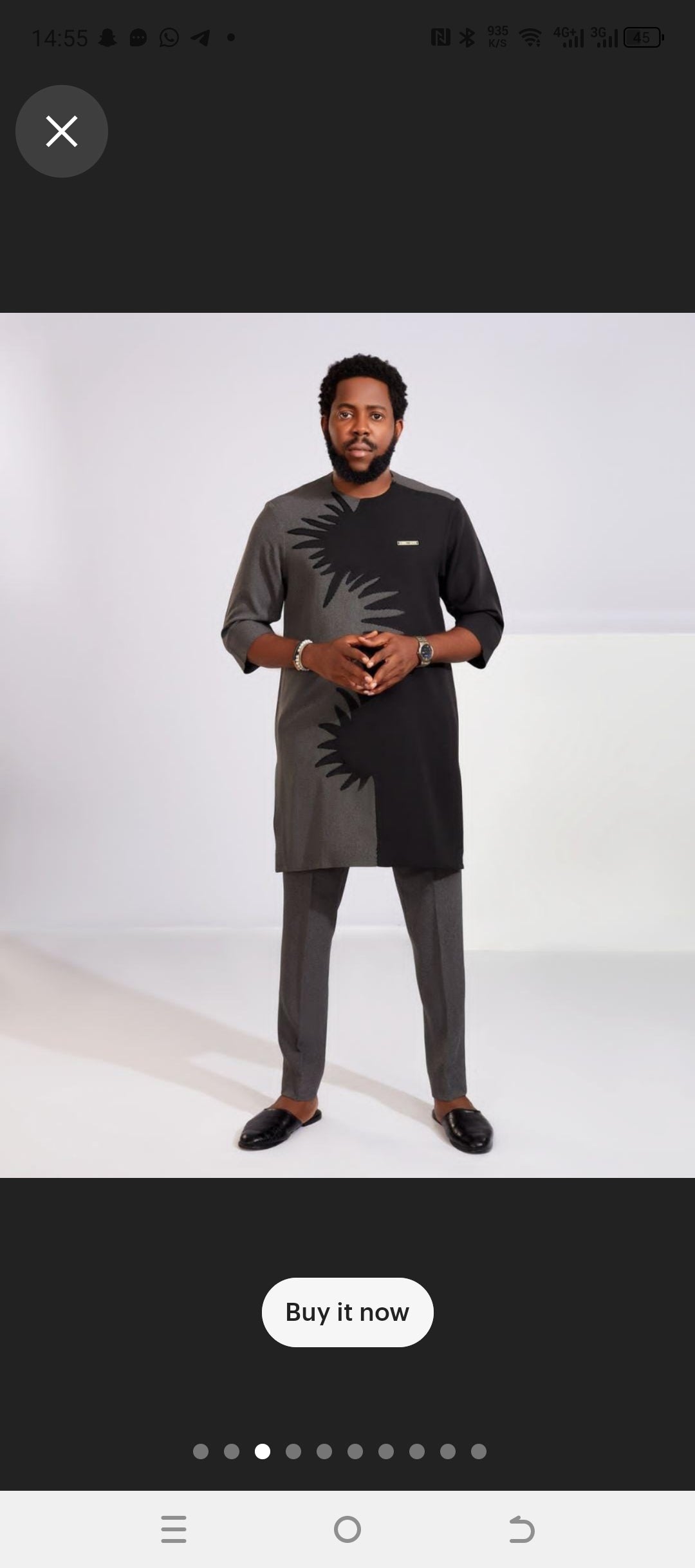 mens patterned african wear