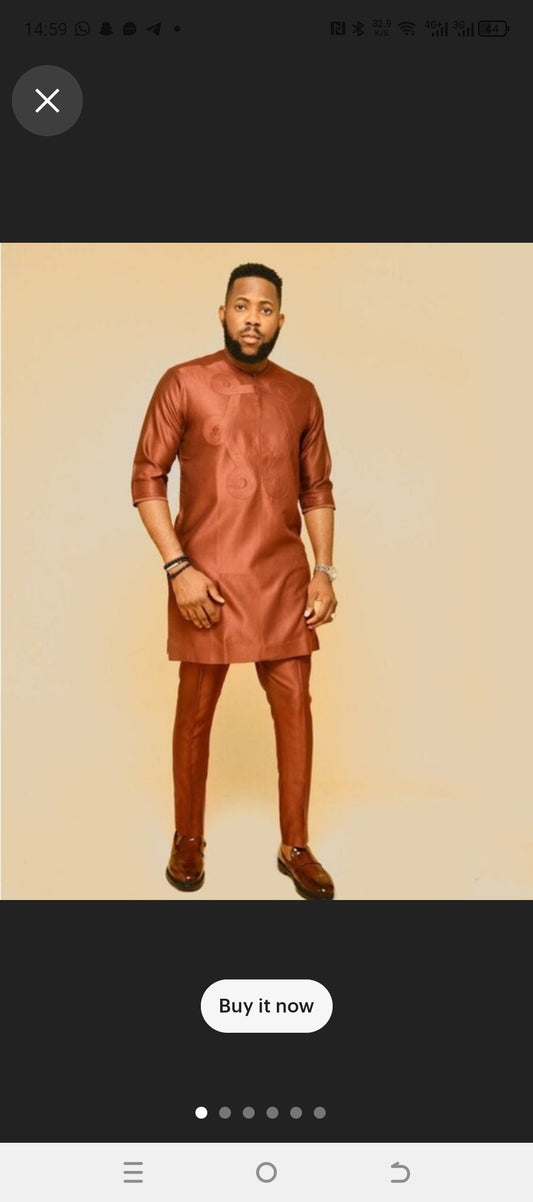 sleek mens african clothing