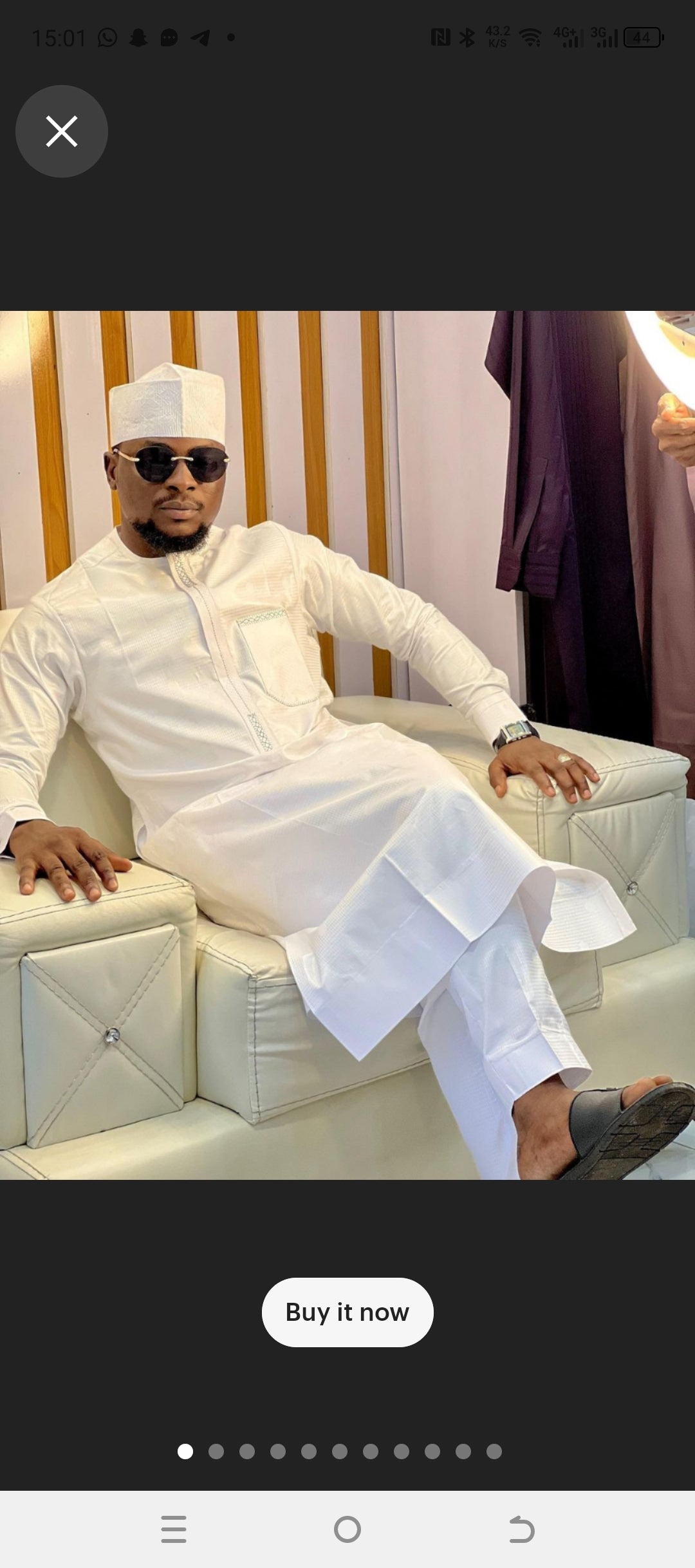 white clothing for men