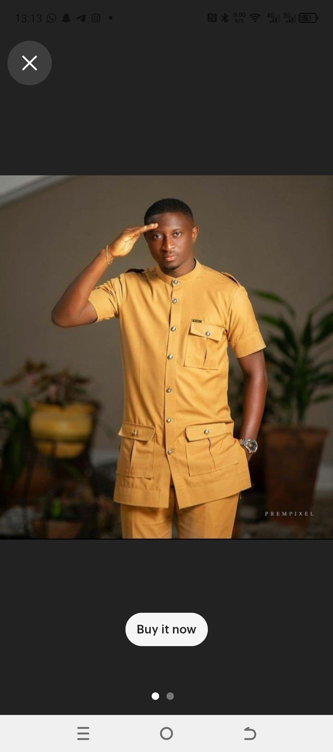 african mens political suit