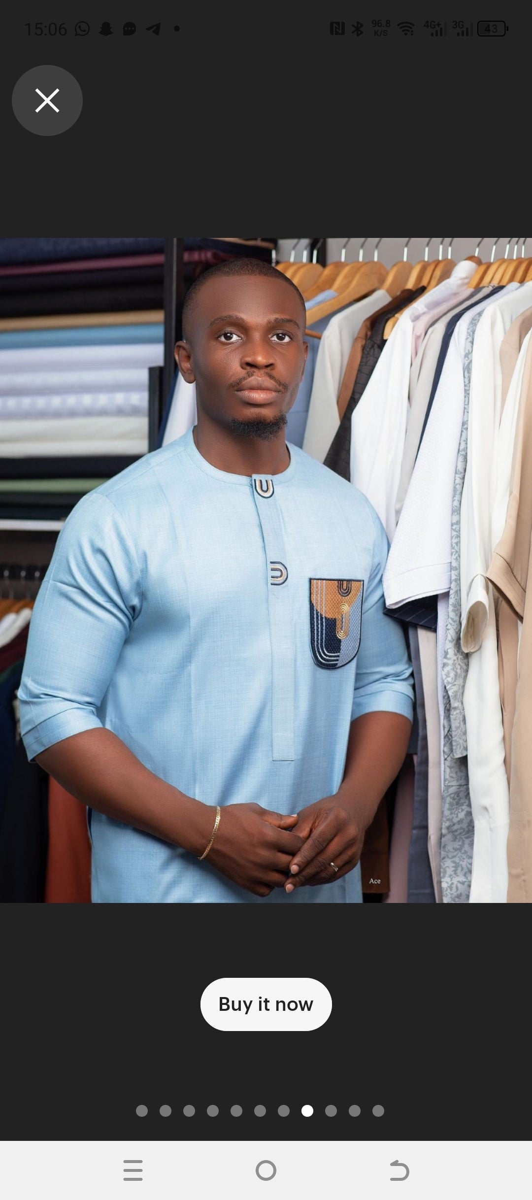 Ceremonial african clothing