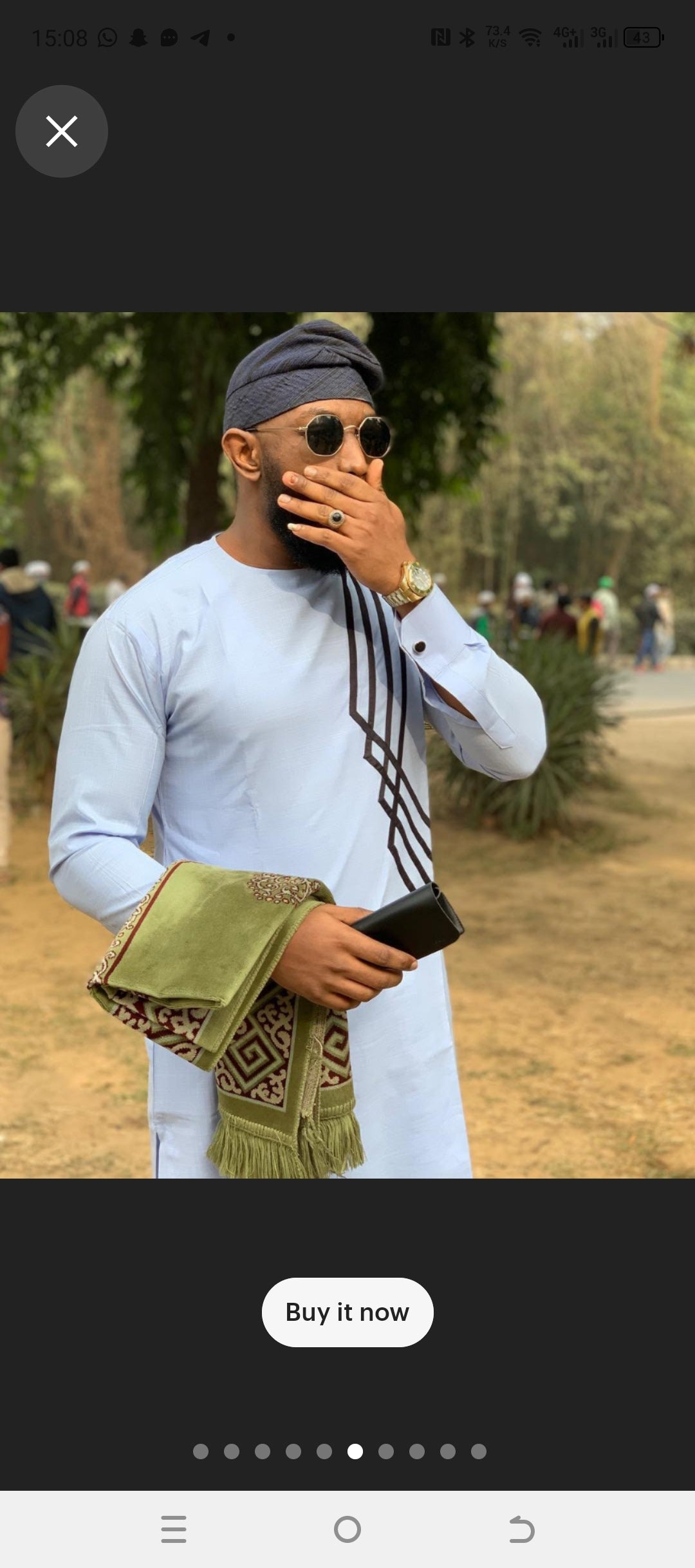 Mens african wear set