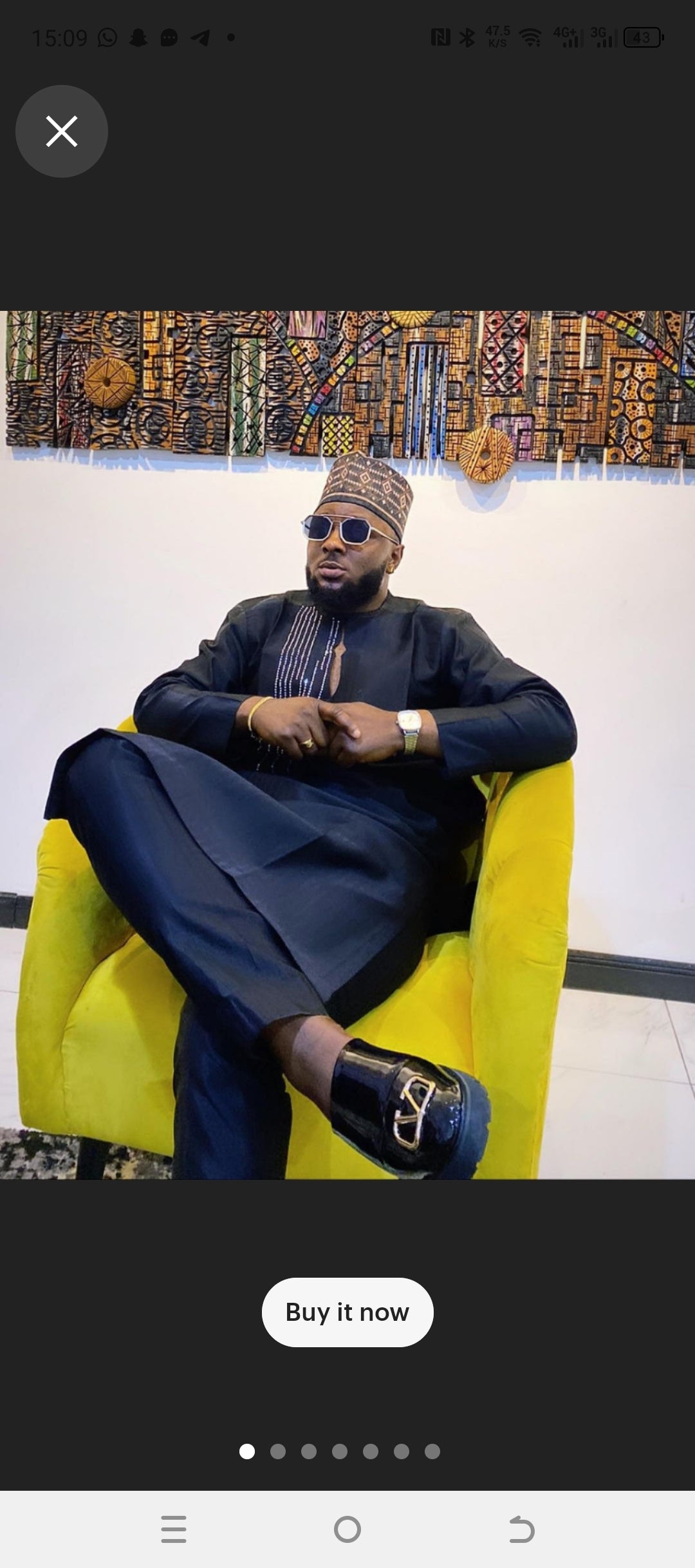 African mens trendy caftan