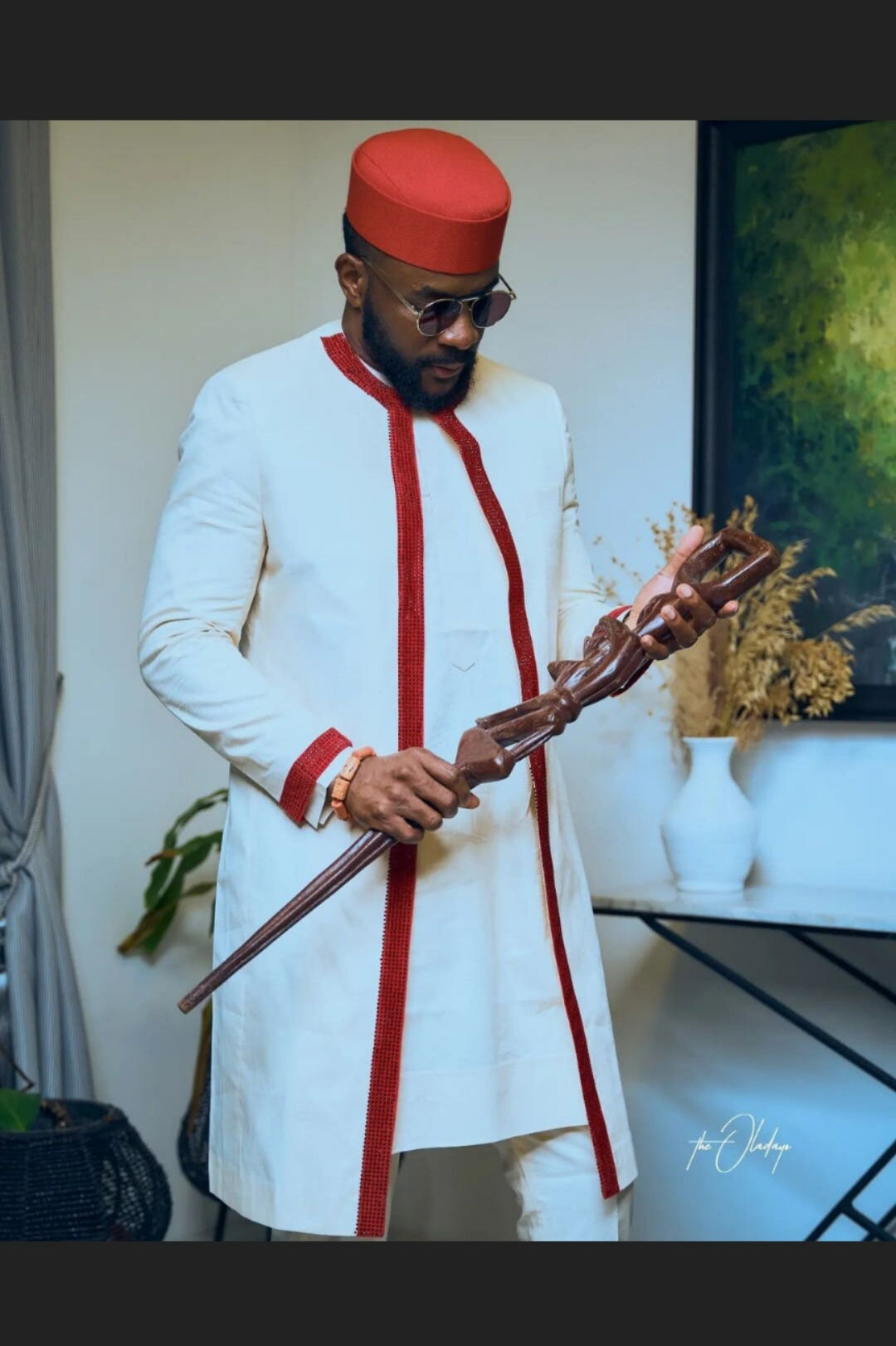 Authentic men's African wedding clothing