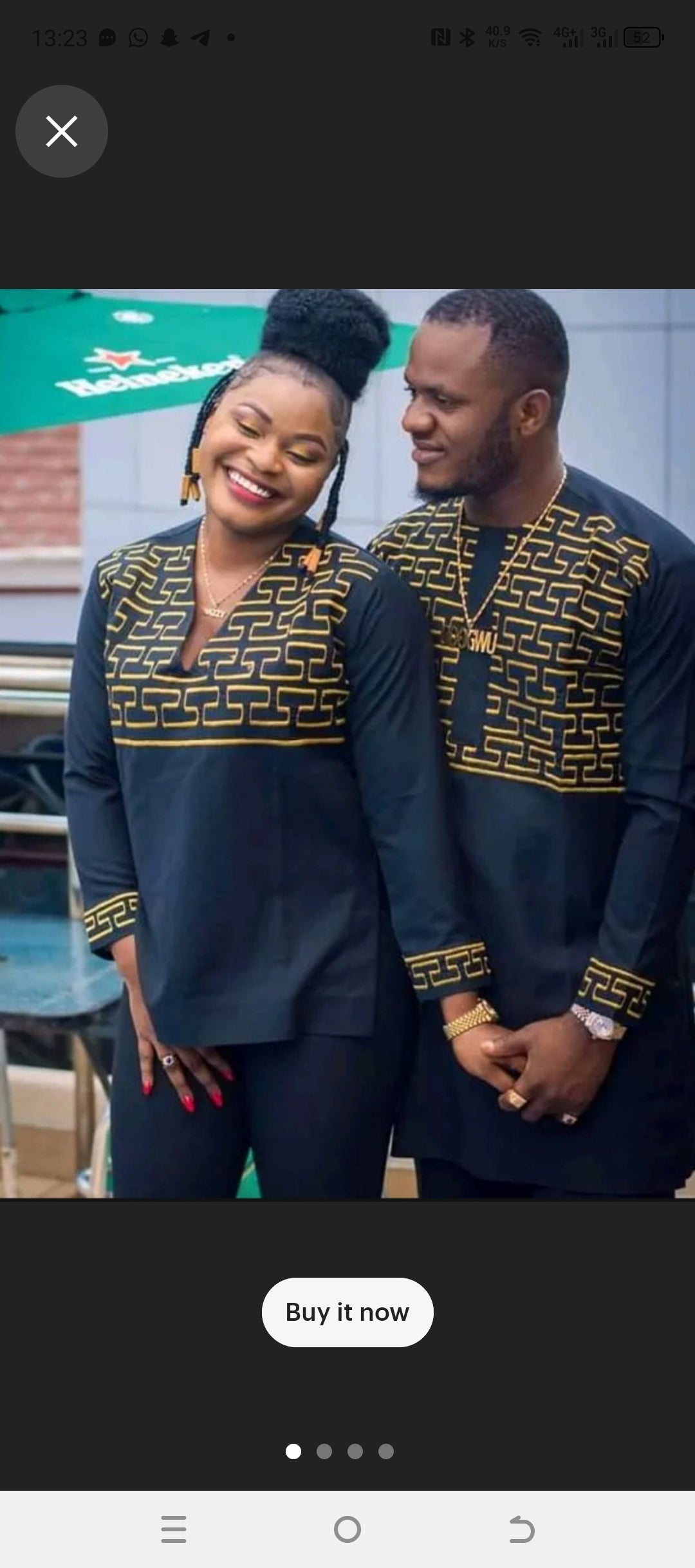 embroidered mens caftan