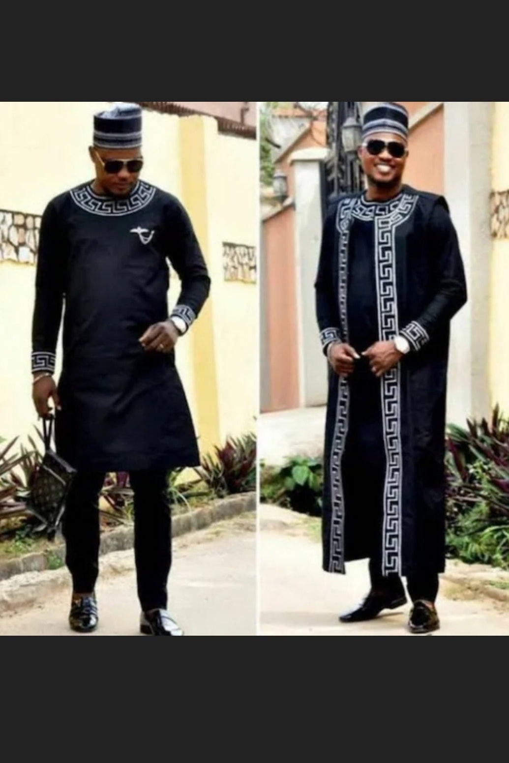 Men's African three piece royal suit