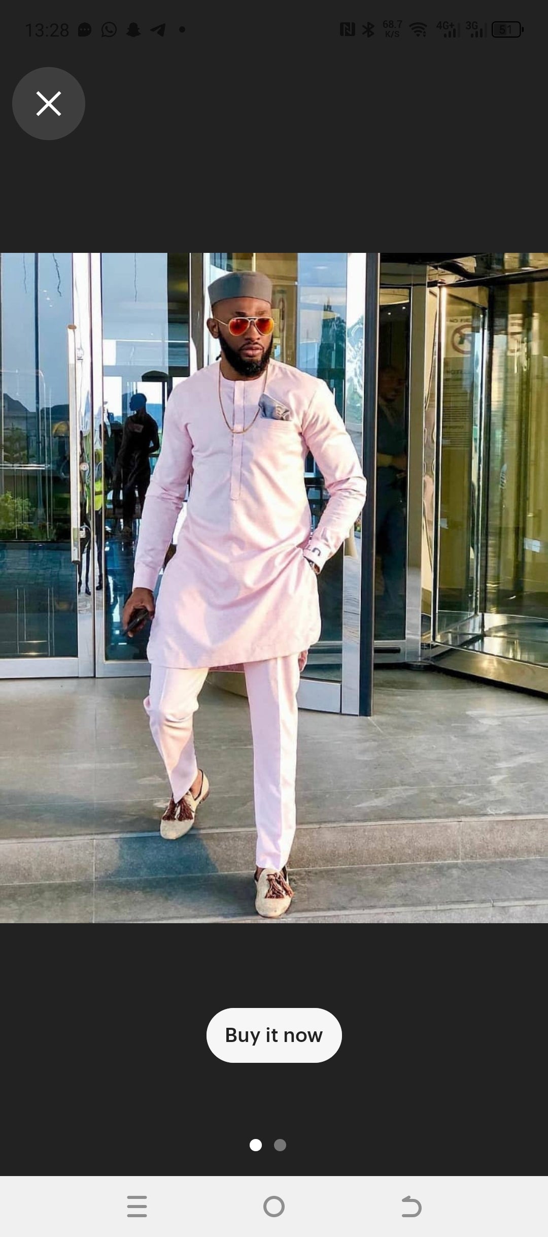 Stylish african suit