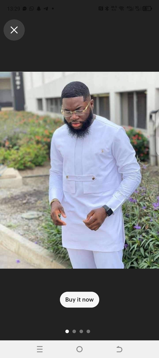 white African baby dedication suit