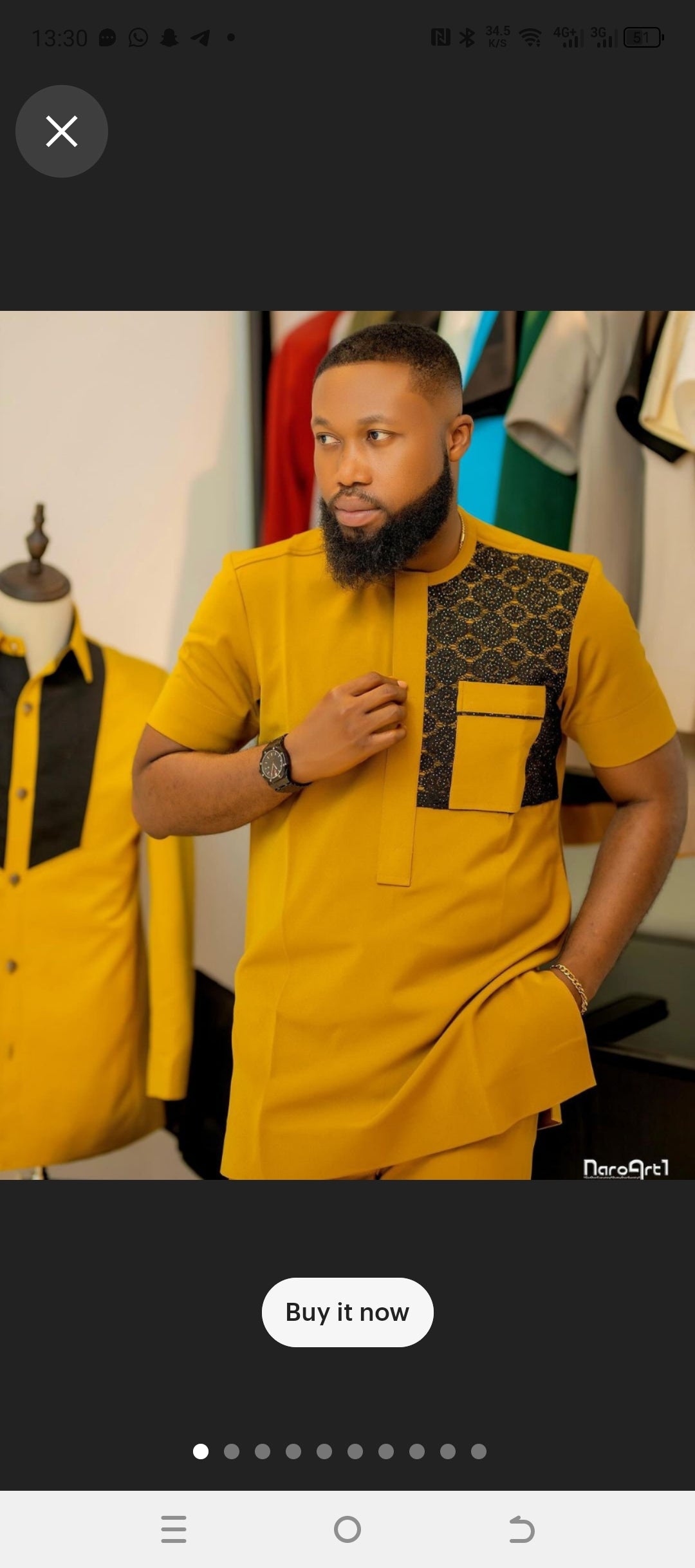 modern african caftan