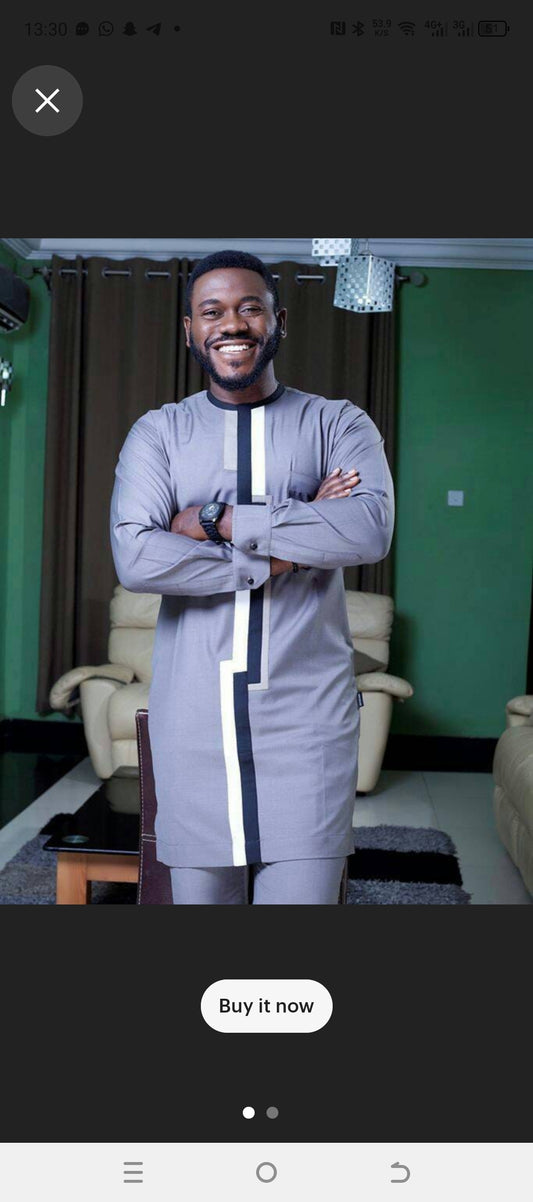 modern mens african caftan