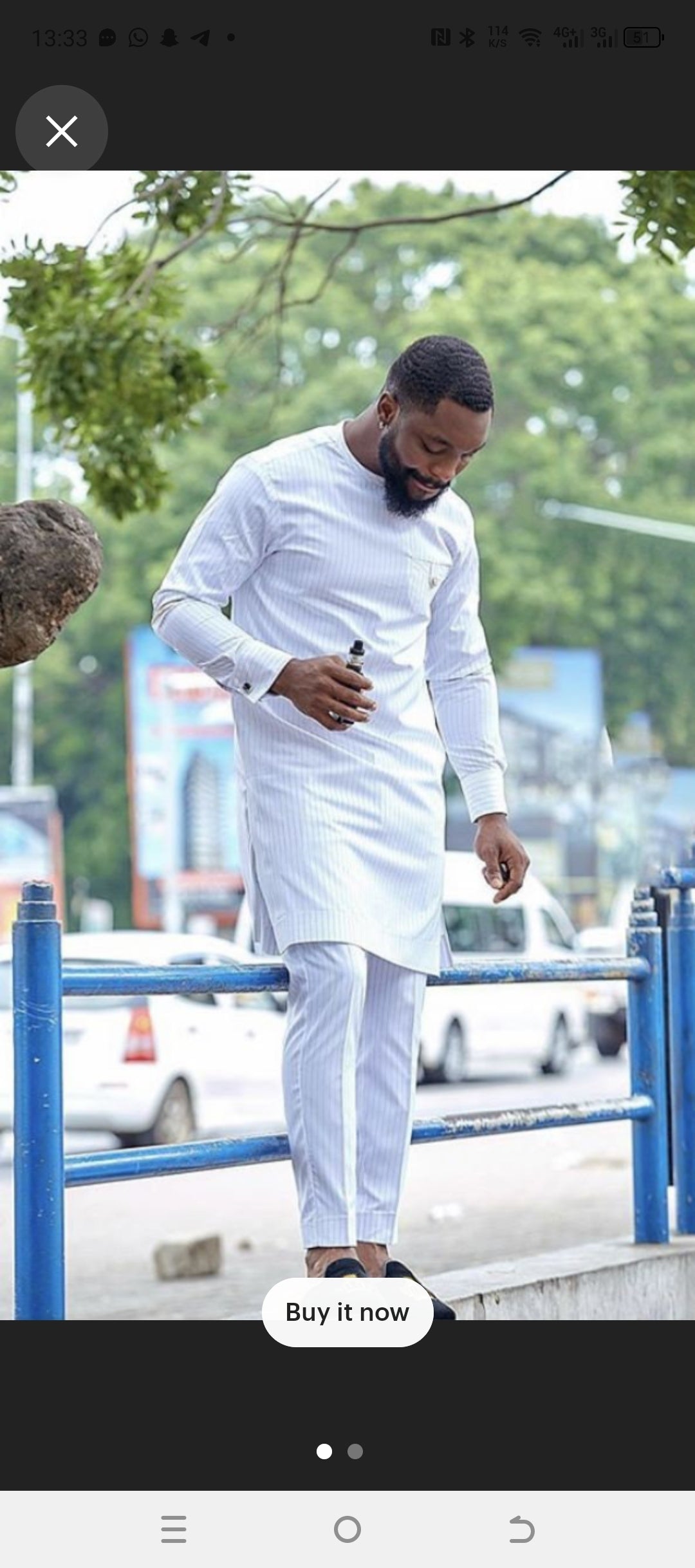 white african mens clothing