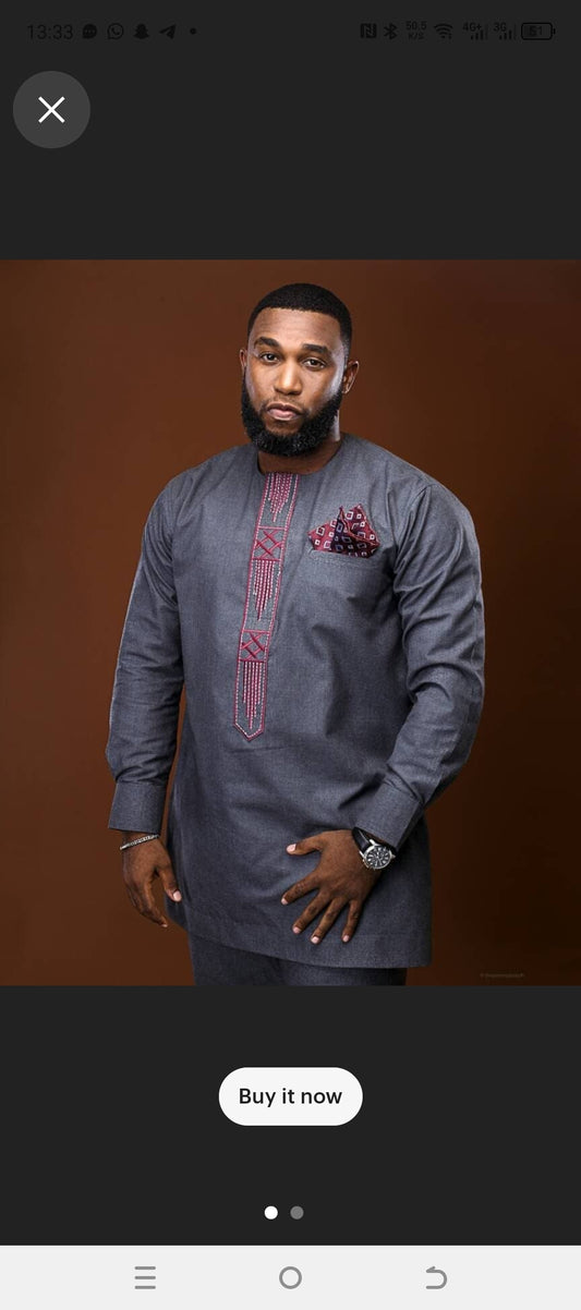 mens african two pieces