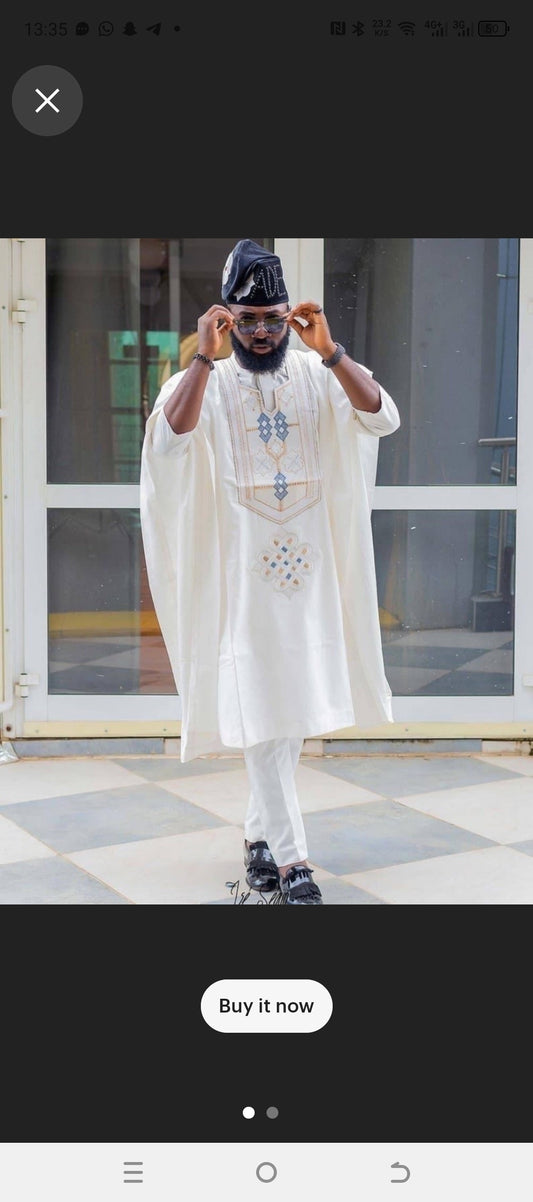 off white traditional outfit