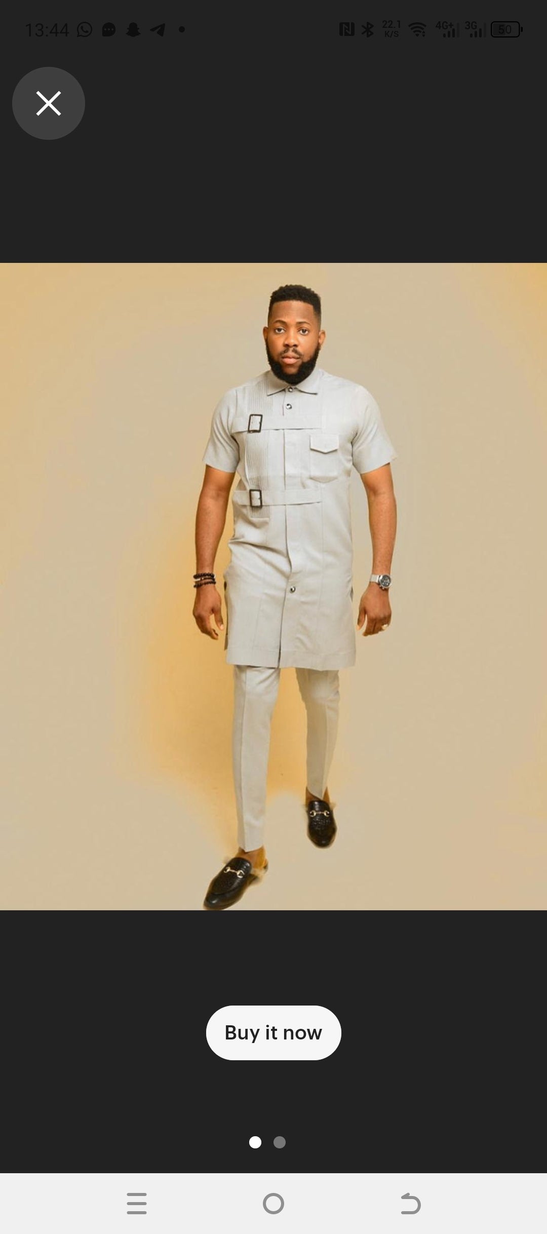 Formal african suit for men