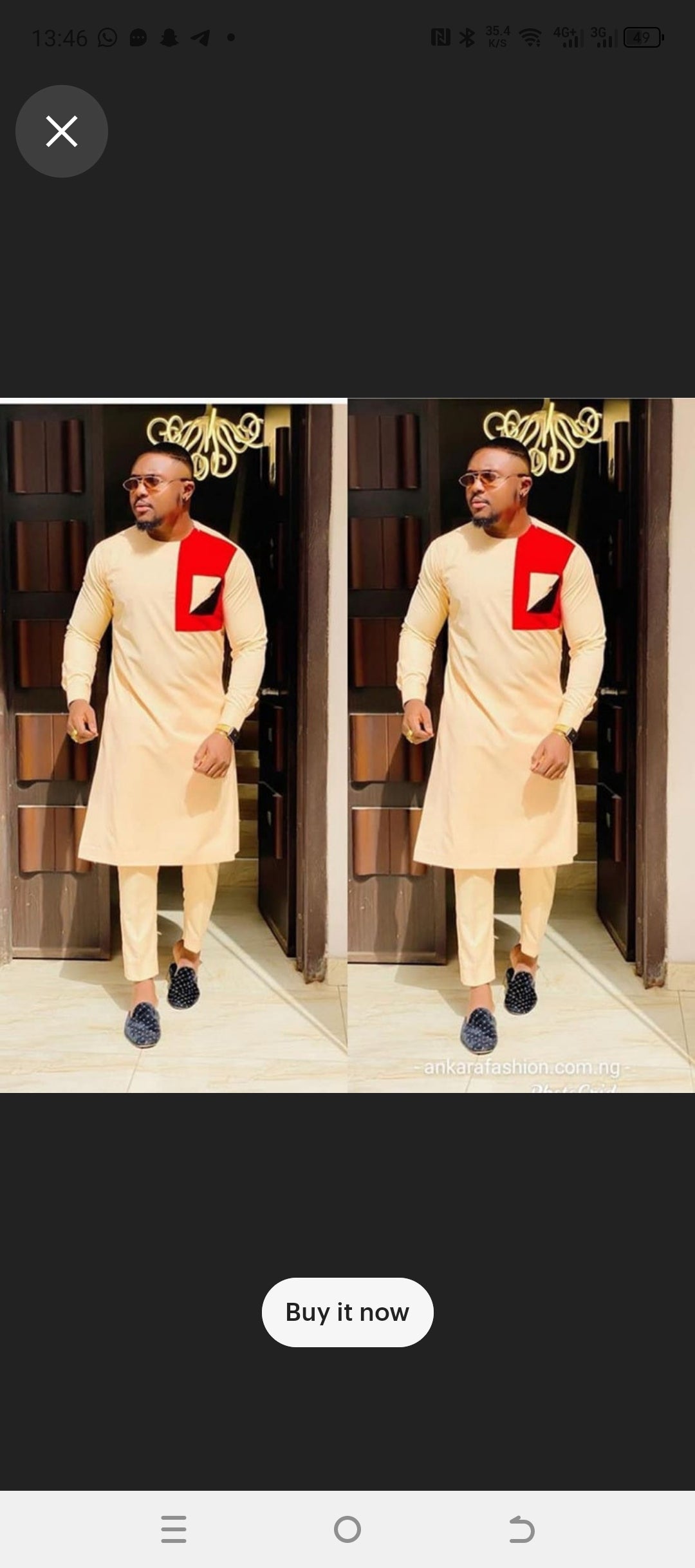 African mens caftan wear