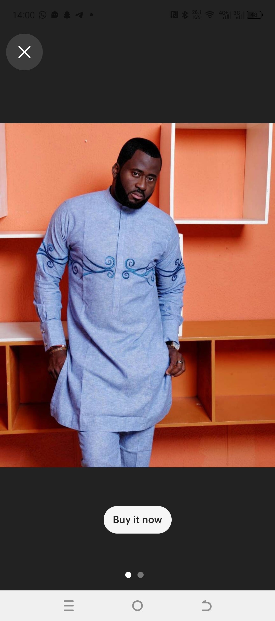 blue trendy senators clothing