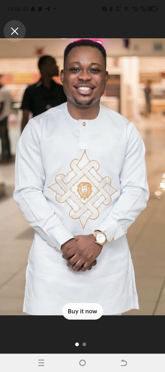 Christening african suit for men