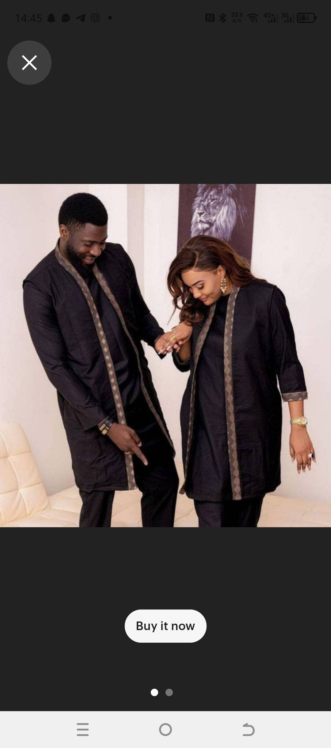 black african matching apparel