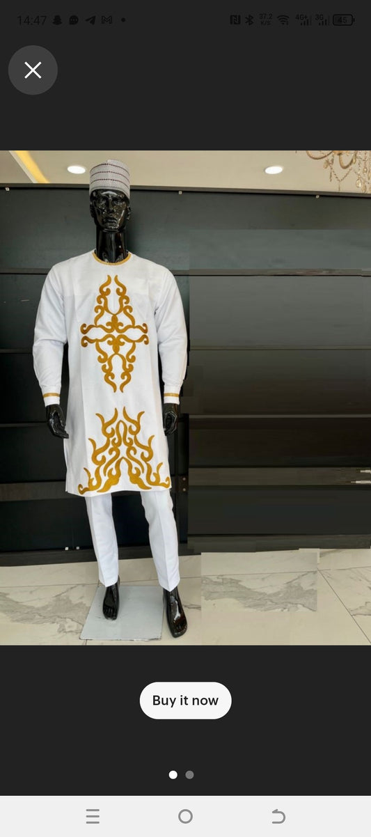 Baby christening white ceremonial attire