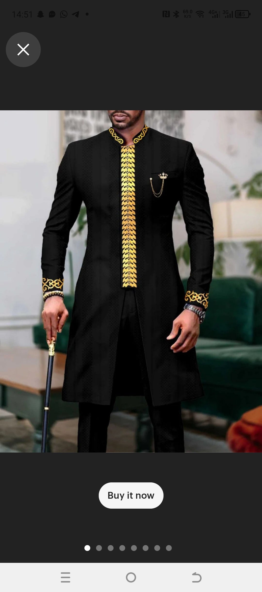 black trendy african wedding dashiki clothing