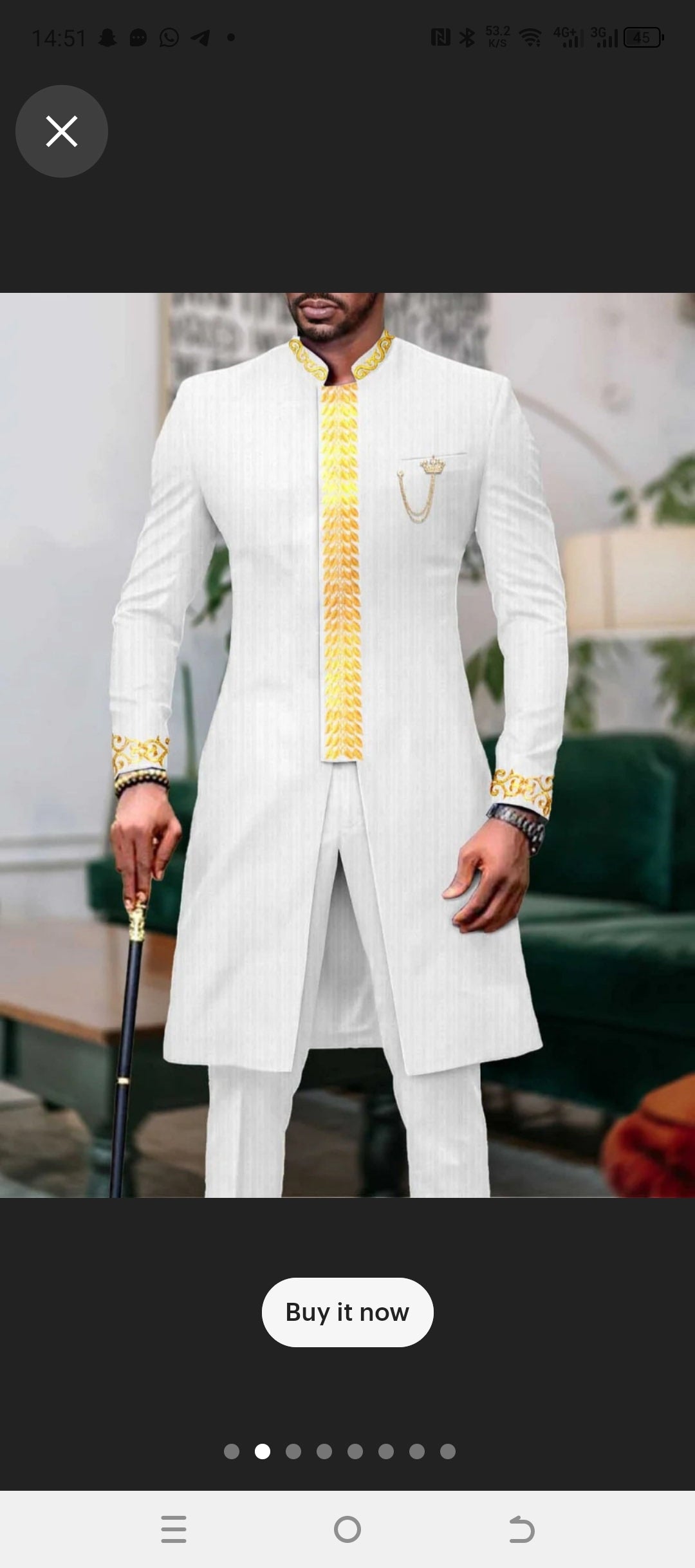 white trendy african wedding dashiki clothing