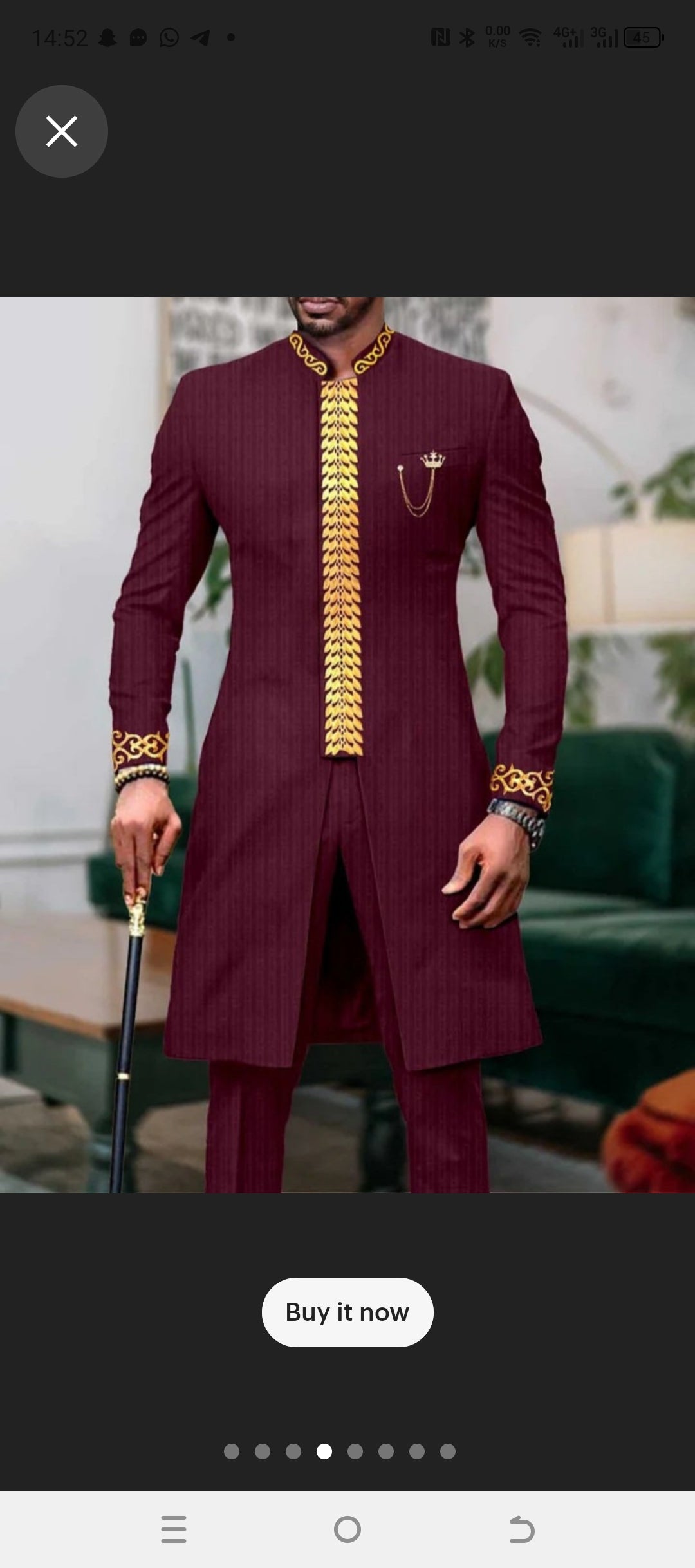 burgundy trendy african wedding dashiki clothing