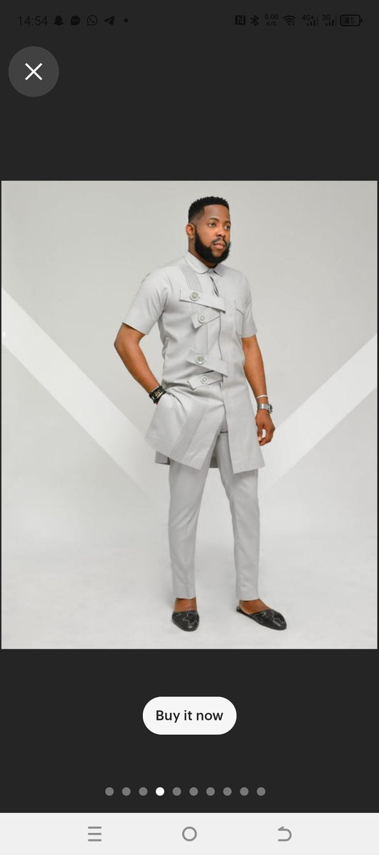 mens african two pieces sets