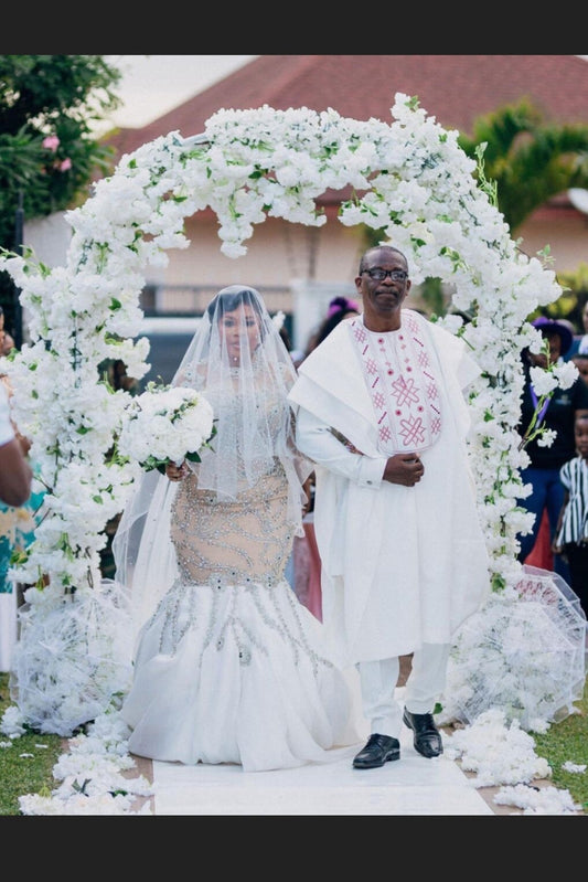 African wedding agbada for groom