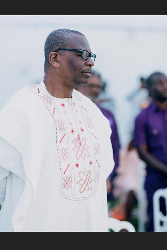 African wedding three-piece suit